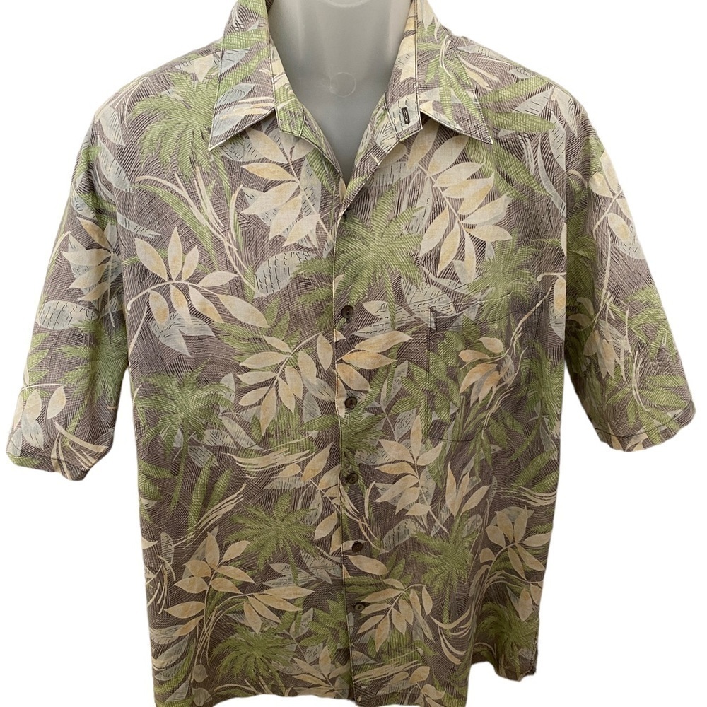 TORI RICHARD Tropical Aloha Hawaiian Shirt Men L Large